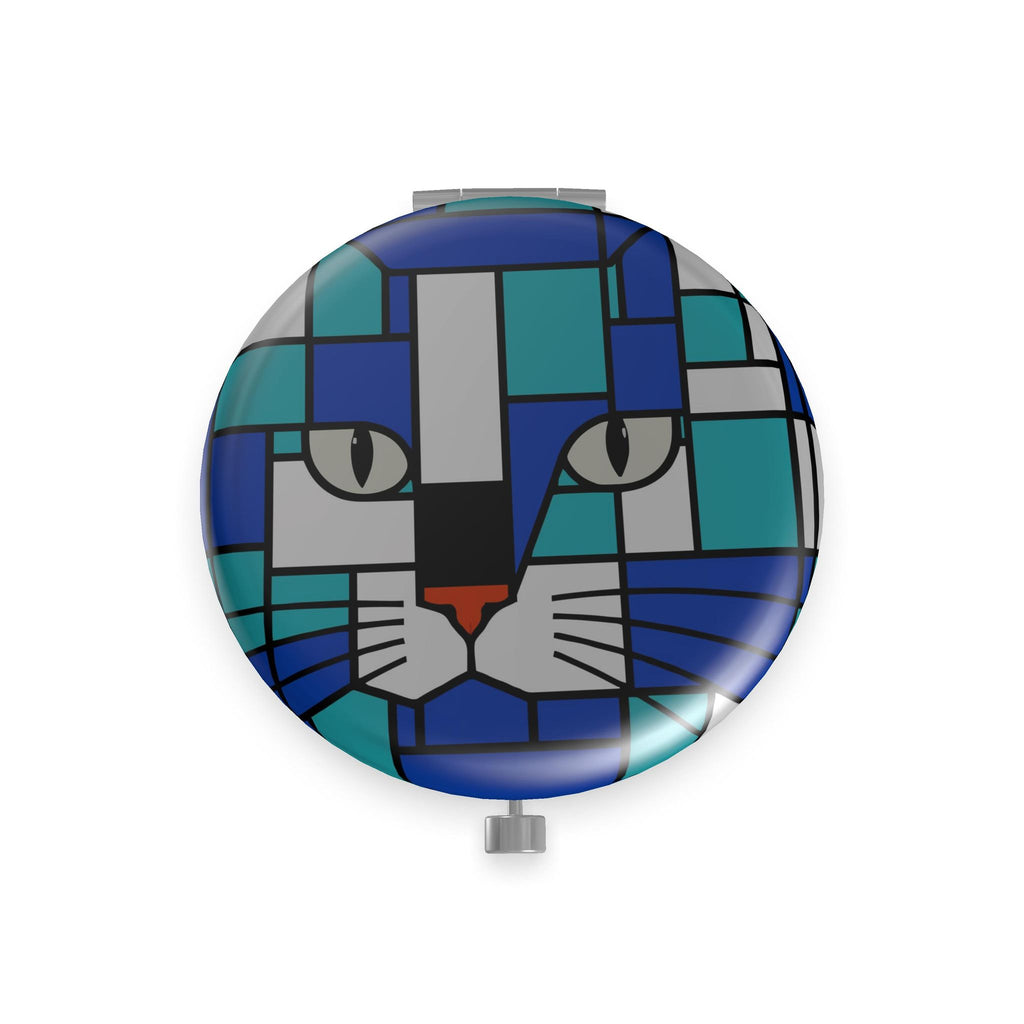 Seaside Metal Compact Mirror