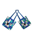 Seaside & Aqua - Two Prints for One Cotton Tote Bag