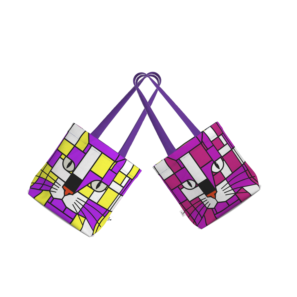 Pulse & Nova - Two Prints for One Cotton Tote Bag