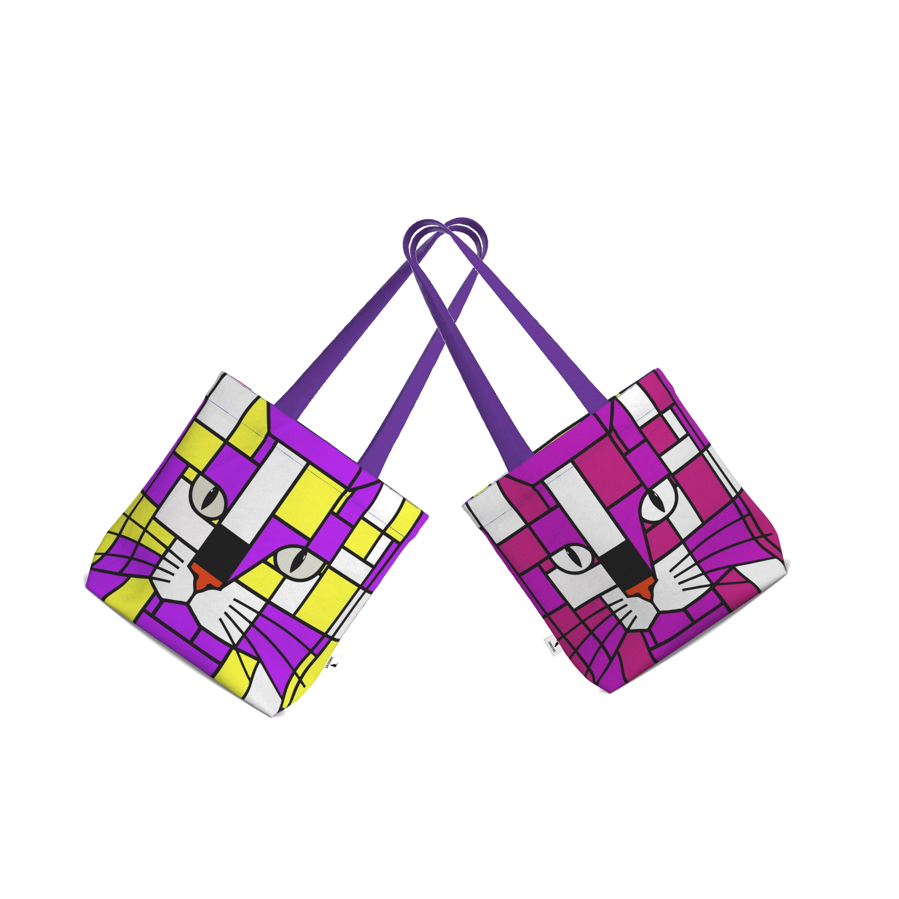 Pulse & Nova - Two Prints for One Cotton Tote Bag